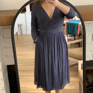 Wilfred Delicate Blue Long Sleeve Dress w/ Pockets